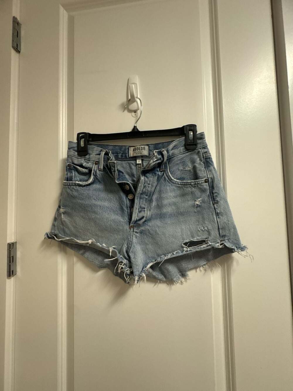 AGOLDE Parker Vintage Cutoff Denim Shorts Size 25